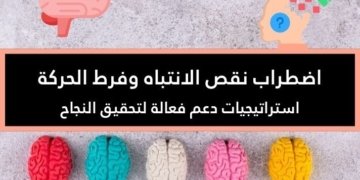 صورة لخمسة مجسمات ملونة للدماغ في إشارة لاضطراب نقص الانتباه وفرط الحركة